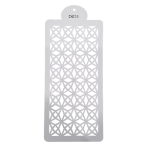 Stencil Floral Frame CH214_2