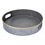 Large Round Metal Tray 41x8cm