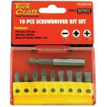 Screwdriver Bit Set 10pc