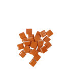 Orange Handmade Tiles Mosaic Inserts
