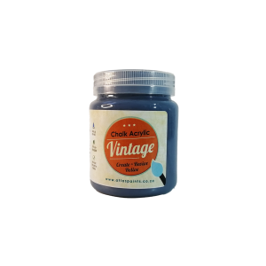 King Henry Steel Blue Acrylic Vintage Chalk Paint 250ml