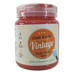 Siren Red Vintage Acrylic Chalk Paint 250ml