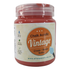 Siren Red Vintage Acrylic Chalk Paint 250ml