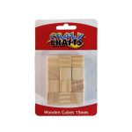Wooden Cubes 15mm 24pcs