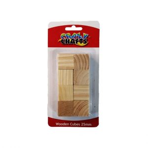 Wooden Cubes 25mm 8pcs