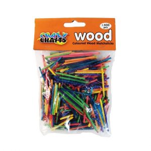 Coloured Wooden Match Sticks 32g