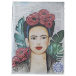 Frida With Headband Decoupage Print Paper A4