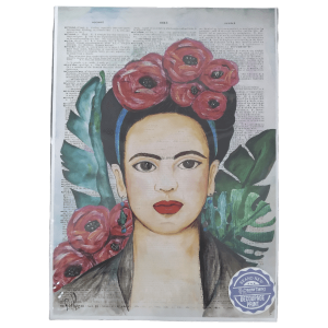 Frida With Headband Decoupage Print Paper A3
