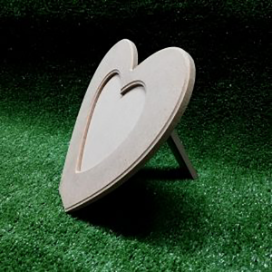 Wood Heart Photo Frame 255x20x240mm