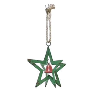 Green Star With Bell