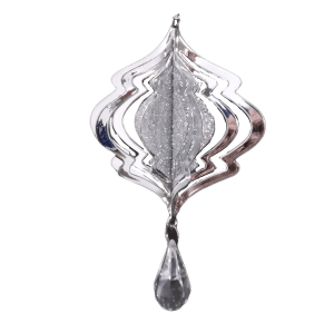 Silver Hanging Ornament 17cm