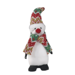 Penguin With Knitted Scarf & Hat 30cm