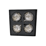 Gold & Silver Glass Christmas Ornaments 8cm