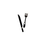 Black Clock Knife & Fork Hands 75/60mm