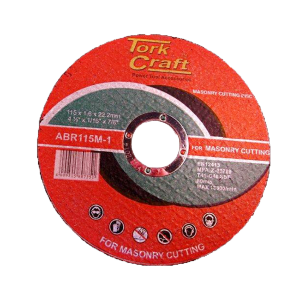 Tork Craft Masonry Cutting Disc 115mm x 1.6mm