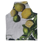 Citrus On White Poly-Linen Apron 84cm x 64.5cm