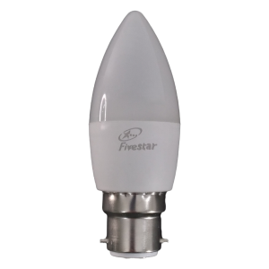 5w LED Candle Light (Cool White B22)