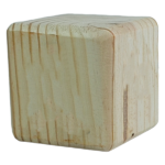 Plain Wood Cube (7cm x 7cm x 7cm)