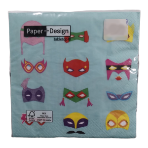 Hero Masks Serviettes 3ply (20pc)