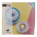 Retro Coffee Serviettes 3ply 20pc