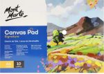Mont Marte Canvas Pad A4 10Sheets 280gsm
