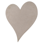 Laser Cut Wood Heart (325mm x 430mm x 6mm)