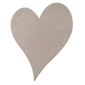 Laser Cut Wood Heart (325mm x 430mm x 6mm)