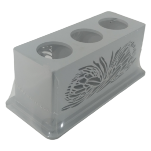 Grey Protea Cutlery Holder (32cm x 14cm x 13.5cm)