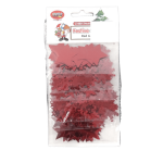 Assorted Red Festive Confetti Stars 6pc