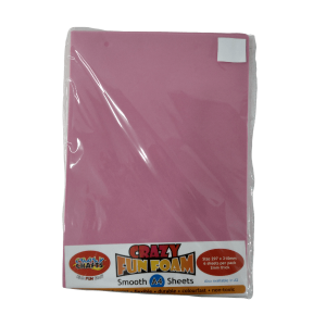 Light Pink Smooth Fun Foam A4 6pc