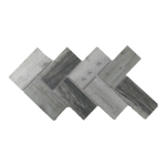 Porcelain River Fishbone V-Mosaic Tiles (Sheet Size 15 x 30cm)