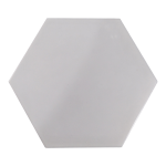 Matt White Hexagon Porcelain Tile (Size: 20x23cm)