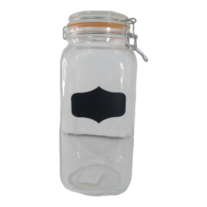 Hermetic Glass Canister With Clip Seal Lid 2L