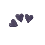 Purple Hearts Mosaic Inserts 3pc 2.5cm x 2.5cm