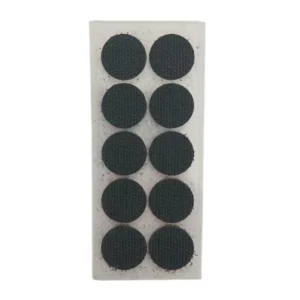 Hook & Loop Dots Black 10pc