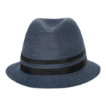 Navy Blue Balito Fedora Hat 61cm