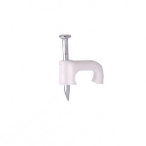 Cable Clips 8.5mm Flat White (100)