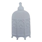White Bird Cage Resin Embellishment 