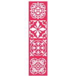 4 Moroccan Tile Stencil 59x15 cm