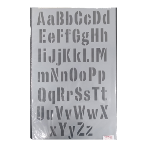 Alphabet Block Letter Stencil 60 x 37 cm