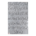 Alphabet Curl Stencil 60 x 37 cm