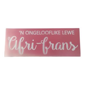 Afri-frans Stencil 23x61cm