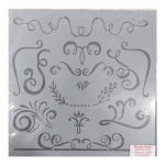 Swirls And Curls Stencil 29 x 29 cm