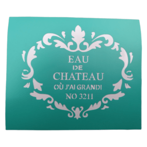 Stencil Design Eau De Chateau No. 3211 Green 12cm x 10cm