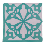 Green Moroccan Tile No.1 Stencil 11 x 11cm