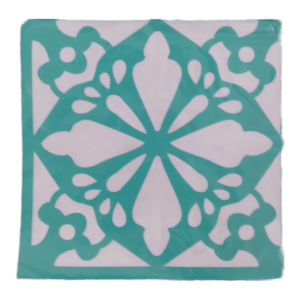 Green Moroccan Tile No.1 Stencil 11 x 11cm