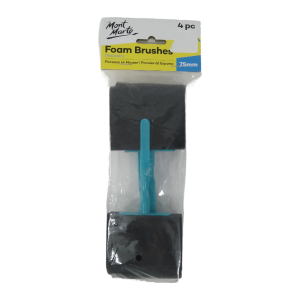 Mont Marte Hobby Foam Brush Set 75mm x 4pc
