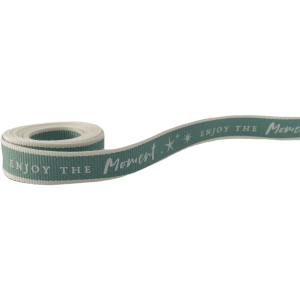 Cream On Sage Enjoy The Moment Ribbon 2mx15mm