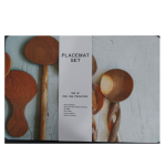 Wooden Spoons Rectangular PVC Felt Placemats 29x43cm