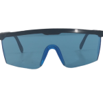 Blue Safety Glasses With Black Frame